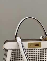 Fendi Iconic Peekaboo ISeeU In White 34x13.5x26cm - 2