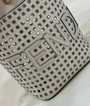 Fendi Mon Tresor Two Toned Perforated Leather Bag - 2