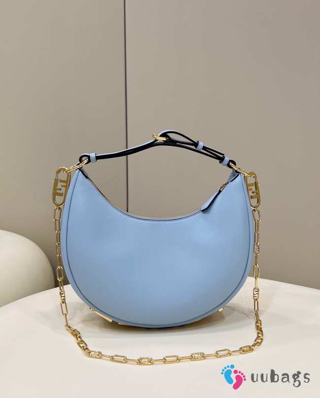 Fendi photography Small Light Blue leather bag 29x24.5x10cm - 1