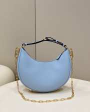 Fendi photography Small Light Blue leather bag 29x24.5x10cm - 1