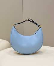 Fendi photography Small Light Blue leather bag 29x24.5x10cm - 6