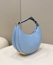 Fendi photography Small Light Blue leather bag 29x24.5x10cm - 4