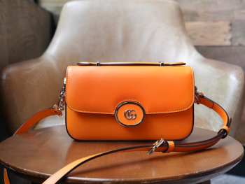 Gucci Petite GG Mini Bag In Orange 21x10x5cm