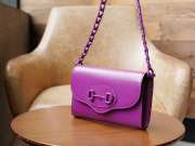 Gucci Horsebit 1955 handbag in purple 20x12x5.5cm - 2