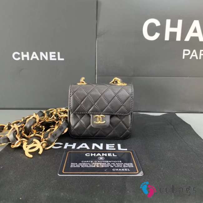 Chanel belt bag in black 8.5x8x3cm - 1