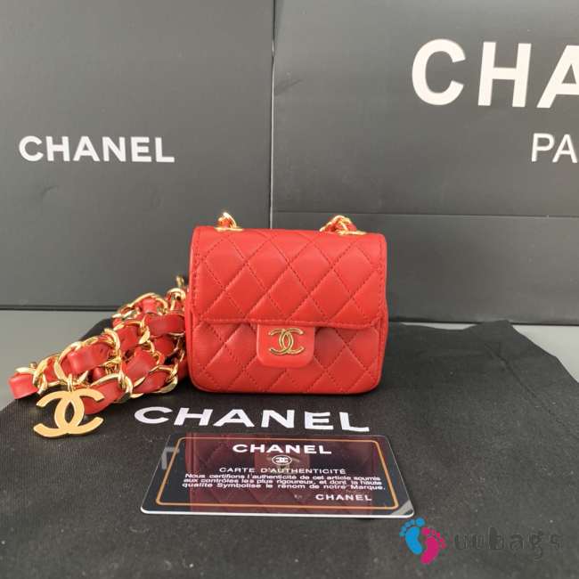 Chanel belt bag in red 8.5x8x3cm - 1