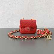 Chanel belt bag in red 8.5x8x3cm - 6