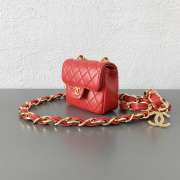 Chanel belt bag in red 8.5x8x3cm - 5