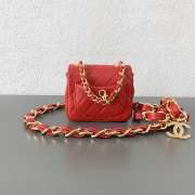 Chanel belt bag in red 8.5x8x3cm - 4