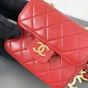 Chanel belt bag in red 8.5x8x3cm - 3