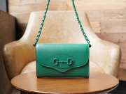 Gucci Horsebit 1955 handbag in green 20x12x5.5cm - 1