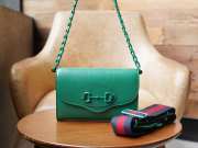 Gucci Horsebit 1955 handbag in green 20x12x5.5cm - 6