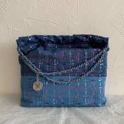 Chanel 22A Denim Large Bag 42×35×8cm - 2