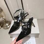 Jimmy Choo black high-heeled sandals 8.5cm - 6