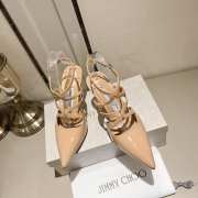 Jimmy Choo beige high-heeled sandals 8.5cm - 3