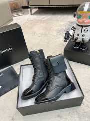 Chanel Monolith black leather ankle boots - 1