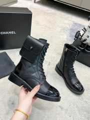 Chanel Monolith black leather ankle boots - 5