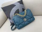 Chanel 19 Maxi Flap Bag In Dark Blue 30cm  - 1