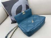 Chanel 19 Maxi Flap Bag In Dark Blue 30cm  - 3