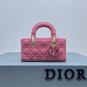 Dior D-Joy Bag In Pink 22.5×12×5.5cm