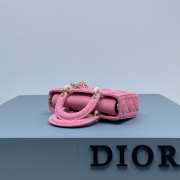 Dior D-Joy Bag In Pink 22.5×12×5.5cm - 6