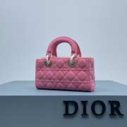 Dior D-Joy Bag In Pink 22.5×12×5.5cm - 2