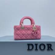 Dior D-Joy Bag In Pink 22.5×12×5.5cm - 3