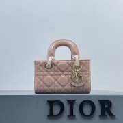 Dior D-Joy Bag In Beige 16×10×5.5cm - 1