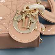 Dior D-Joy Bag In Beige 16×10×5.5cm - 3