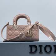 Dior D-Joy Bag In Beige 22.5×12×5.5cm - 4