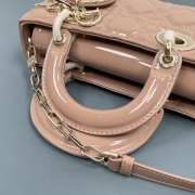 Dior D-Joy Bag In Beige 22.5×12×5.5cm - 6