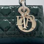 Dior D-Joy Bag In Dark Green 22.5×12×5.5cm - 3