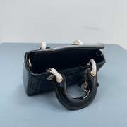 Dior D-Joy Bag In Black 16×10×5.5cm - 6