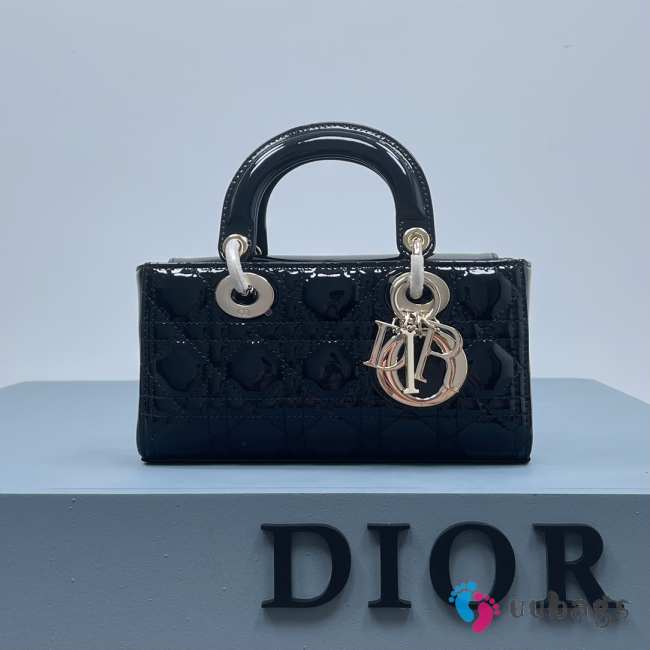 Dior D-Joy Bag In Black 22.5×12×5.5cm - 1