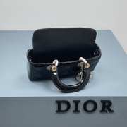 Dior D-Joy Bag In Black 22.5×12×5.5cm - 4