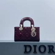 Dior D-Joy Bag In Red 16×10×5.5cm - 1