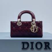 Dior D-Joy Bag In Red 22.5×12×5.5cm - 1