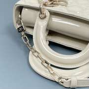 Dior D-Joy Bag In White 22.5×12×5.5cm - 2