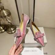 Jimmy Choo Gala Ballet Pink Diamond Glitter Fabric Flats - 3