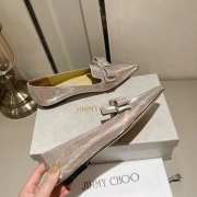 Jimmy Choo Gala Ballet Beige Diamond Glitter Fabric Flats - 3