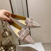 Jimmy Choo Gala Ballet Beige Diamond Glitter Fabric Flats - 2