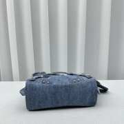 Balenciaga Neo Cagole City XS Blue Denim Bag 26x10x17cm - 6