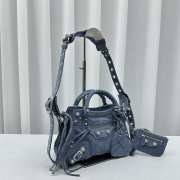 Balenciaga Neo Cagole City XS Blue Denim Bag 26x10x17cm - 5