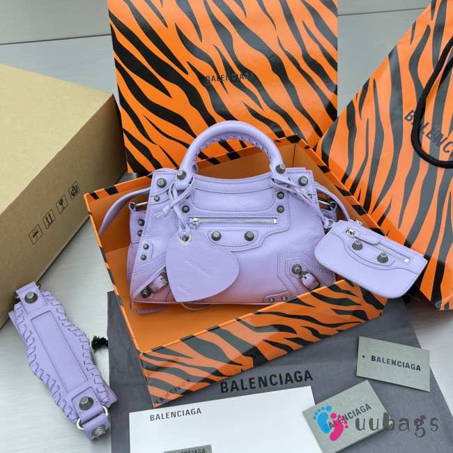 Balenciaga Neo Cagole City XS Purple Bag 26x13x18cm - 1