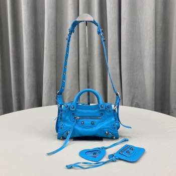 Balenciaga Neo Cagole City XS Blue Bag 26x13x18cm