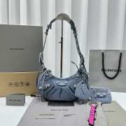 Balenciaga Neo Cagole City XS Blue Denim Bag 26x16x9.9cm - 1