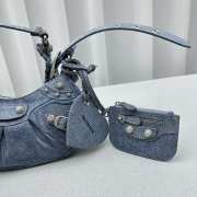 Balenciaga Neo Cagole City XS Blue Denim Bag 26x16x9.9cm - 2