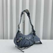 Balenciaga Neo Cagole City Blue Denim Bag 33x16x8.4cm - 6