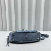 Balenciaga Neo Cagole City Blue Denim Bag 33x16x8.4cm - 4