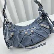 Balenciaga Neo Cagole City Blue Denim Bag 33x16x8.4cm - 2